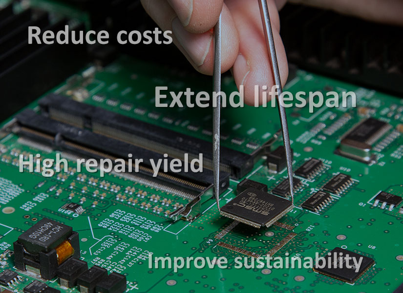 Extend lifespan, High repair yield, Improve sustainability and reduce costs